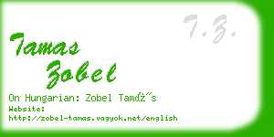 tamas zobel business card